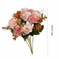 thumbnail image 3 of TZYUDK High-end Artificial Flowers Diamond Rose Artificial Flowers 5 Forks 10 Mini Roses Home Decoration Plastic Flowers Pink Plastic, 3 of 6