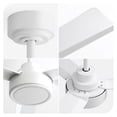 thumbnail image 5 of 52" Ceiling Fan without Light,3 ABS Blades Farmhouse Ceiling Fan with Remote Control 6-Speed Reversible Dc Motor Black for Living Room,Bedroom,Kitchen, 5 of 7