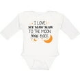 thumbnail image 3 of Inktastic I Love My Maw Maw to the Moon and Back Boys or Girls Long Sleeve Baby Bodysuit, 3 of 5