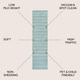 thumbnail image 4 of JONATHAN Y MOROCCAN HYPE 2 x 8 Runner Rug, Williamsburg Minimalist Stripe - Turquoise/Cream, MOH201B-28, 4 of 9