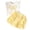 Yellow, variant on CAICJ98 Toddler Girls Clothes Summer Short Sleeve T-Shirt   Striped Skort 2pcs Bow Outfit Set for Girls (Yellow,6-7 Years)