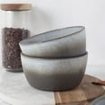 thumbnail image 4 of Stone Lain Vince 4 Piece Stoneware Bowl Set for Soups or Salads, Grey and White, 4 of 6