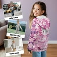 thumbnail image 7 of Chririnla Axolotl Cherry Blossom Fleece Zip Up Hoodie for Boys and Youth - Fuzzy Sweatshirts for kids Athletic Sports Top with Pockets for Gym and Casual, 7 of 7