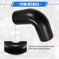 thumbnail image 5 of Unique Bargains 63mm 2.48" ID 90 Degree Elbow Coupler Silicone Hose Intercooler Tube Universal for Car Engine Black, 5 of 6