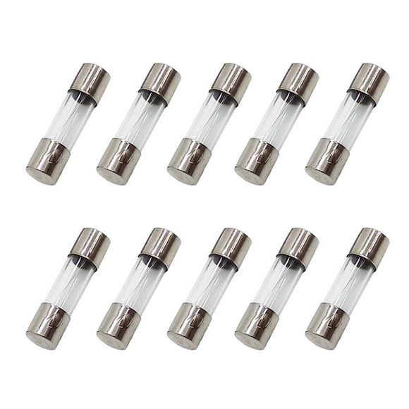 10Pcs F1.25AL250V 5X20mm 1.25A Fast Blow Fuse 1.25 Amp 250V F1.25AL Glass Cartridge Fuse Fast-Acting Fuse (3/16 in x 3/4 in)
