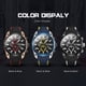 thumbnail image 2 of 2144 Reloj para hombre Reloj cronógrafo multifuncional Reloj de pulsera de cuarzo de moda Reloj MEGIR De pulsera, 2 of 7