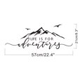 thumbnail image 4 of Gestyz Calcomanía De Montaña Blanca, Pegatina De Pared De Aventura, Decoración De Guardería, Decoración Del Hogar (57X21Cm Acabado Mate), 4 of 4
