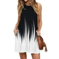 thumbnail image 2 of EGNMCR Dresses for Women 2024 Plus Size Fashion Summer Sleeveless Crew Neck Pocket Casual Printed Loose Bodycon Dress Maxi Dress Pullover Dress Spring/Summer Sale, 2 of 4