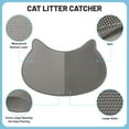 thumbnail image 6 of Coziwow Cat-Head Cat Litter Mat, Waterproof Kitty Litter Trapping Mat, Double Layer Mat, Easy to Clean, Dark Gray, 6 of 6