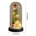 thumbnail image 6 of Classic Christmas Decor Lighted Christmas Tree 8 Inches Mini Christmas Tree 20cm Christmas Decoration Supplies Desktop Ornaments Scene Decoration Props Empty Hall Kitchen Ornaments Holiday Gifts, 6 of 6