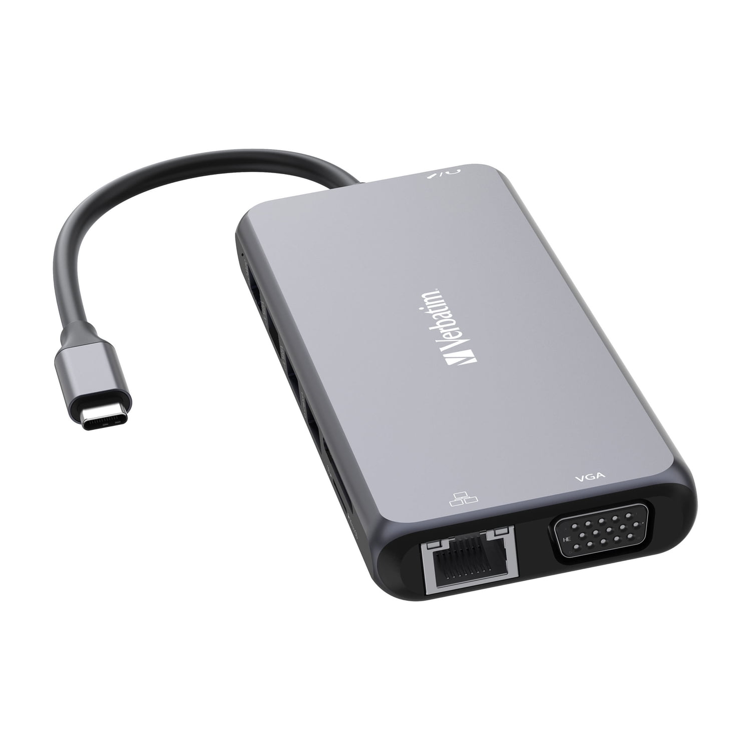 Verbatim® USB-C Pro Multiport Hub14 Port, Gray 32154