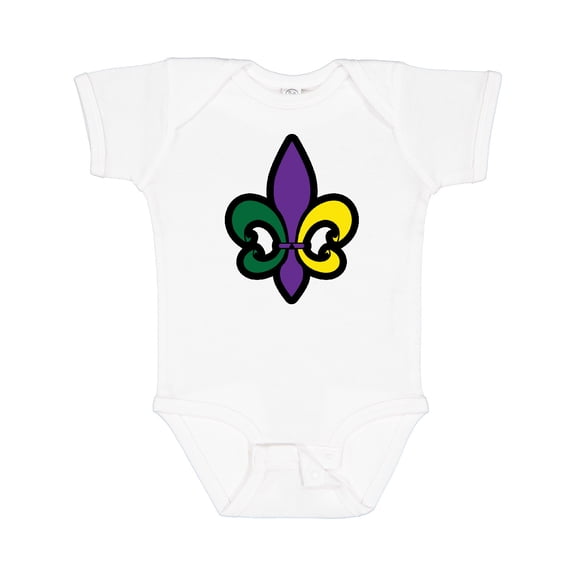 Inktastic Fleur De Lis Mardi Gras Holiday Boys or Girls Baby Bodysuit