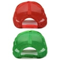 thumbnail image 3 of DALIX Solid Blank Trucker Hats Caps (2 for 1 Deal) in Red and Kelly Green, 3 of 7