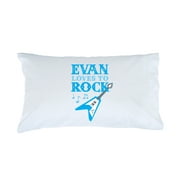 He Loves To Rock Personalized Pillowcase
