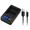thumbnail image 3 of EN-EL3E EN-EL3 Double Slot LCD Display Portable USB Camera Battery Charger for D90 D80 D300S D300 D700 D200 Camera, 3 of 5