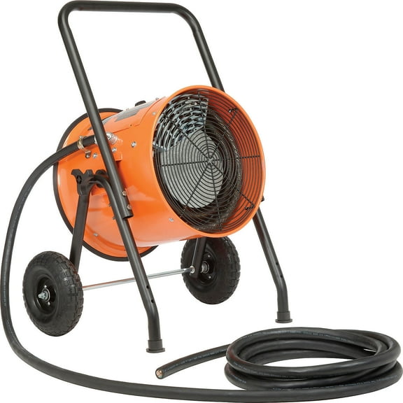 Portable Electric Salamander Heater w/25'L Cable, 240V 15 KW 1 Phase, 51180 BTU