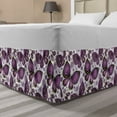 thumbnail image 1 of Ambesonne Multi-color Butterfly Wrap Around Microfiber Bed Skirt, King, 1 of 2