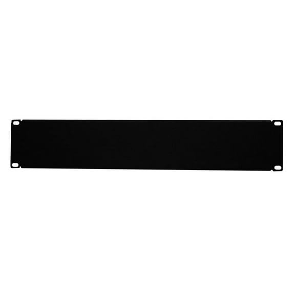 Quest Manufacturing, Blank Filler Panel, 2U, 3.50"H x 19", Black
