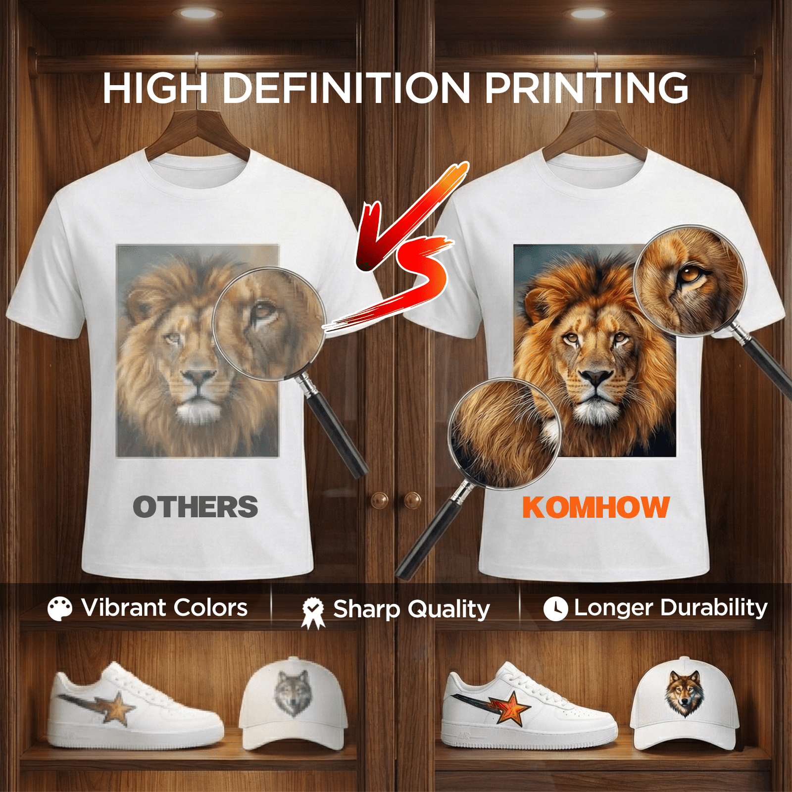 DTF Printer - L1800 A3 DTF Transfer Printing Machine, Direct to Film Printer with Security Software, DIY Print for Clothing and Multiple Fabrics (Includes Oven)