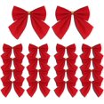 thumbnail image 1 of 120pcs Christmas Ribbon Bows Red Mini Ribbon Bows Christmas Tree Decoration, 1 of 5