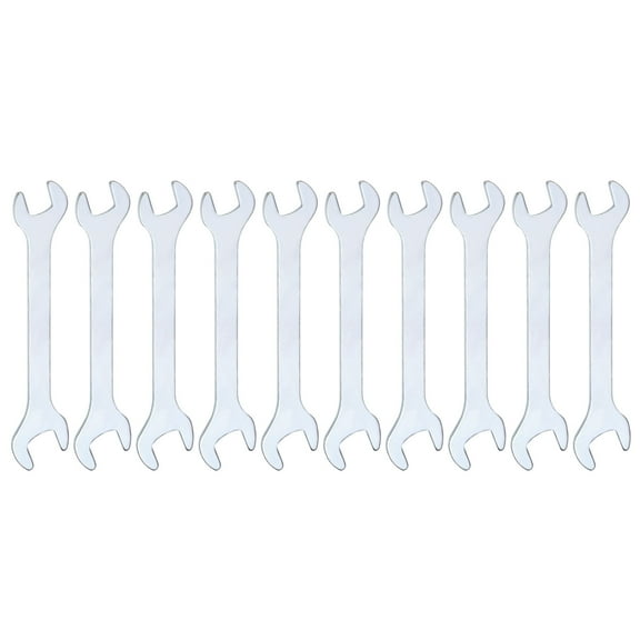Uxcell 10pcs Double Open End Thin Wrench 8mm x 10mm Metric U-Shaped Spanners