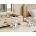 thumbnail image 2 of Small Jack Retro Charm Knick Knacks for Shelf Decor, Set of 2, Resin Lightweight 4 Inch Silver Small Décor, Antique Coffee Table and Shelf Accent for Books & Display, 2 of 4