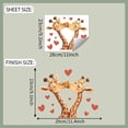 thumbnail image 3 of Couple Girafe Amour Fenêtre Fond Maison Embellir Fenêtre, 3 of 7