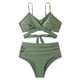 thumbnail image 1 of Conjunto de bikini para mujer, traje de baño cruzado de dos piezas para mujer, bikini envolvente, 1 of 5