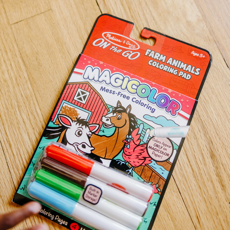 Melissa & Doug On the Go Magicolor Coloring Pad with 4 Mess-Free