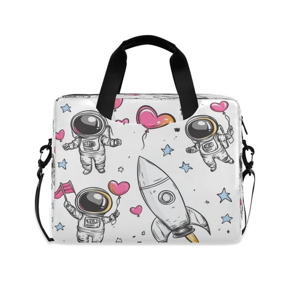 16" Laptop Tote Bag Laptop Sleeve Case Computer Briefcase for Work & Travel Cute Astronaut Clipart