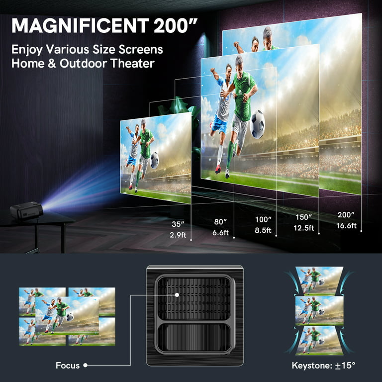 Proyector Full HD 1080p VTA 3800lm Screen Mirroring