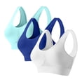 thumbnail image 2 of AnuYalue 3 Pack Sports Bras for Women Plus Size Wireless Bra Comfy Breathable Bralette Racerback Workout Bra, 2 of 3