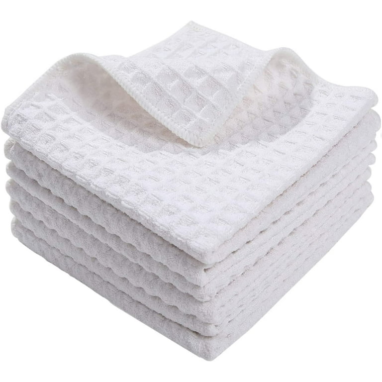  Homaxy 100% Cotton Waffle Weave Kitchen Dish Cloths, Ultra Soft  Absorbent Quick Drying Dish Towels, 12x12 Inches, 6-Pack, Mixed Color :  Home & Kitchen