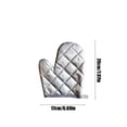 thumbnail image 3 of Microwave Oven Gloves Heat Resistant Non Slip Kitchen Mitts for Baking Cooking, Silver, 3 of 8