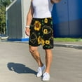thumbnail image 6 of Pofeuu Flower (2) Print Men's Soft Woven Elastic Waistband Sleep Pajama Short-X-Large, 6 of 6