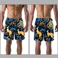 thumbnail image 3 of luoweisi Men's Beach Shorts Quick Dry Swim Trunks with Mesh Lining Kangaroo M, 3 of 5