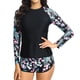 thumbnail image 1 of WILLBEST Trajes de Baño Mujer Natación Traje de Baño de Verano de 2 Piezas Con Estampado Floral Para Surf y Pantalones Cortos Trajes de Baño de Playa Trajes de Bikini Sexys, 1 of 7