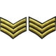 thumbnail image 1 of Parche bordado del ejército de EE. UU. - Rango de sargento - se coserá en el hombro (2 piezas), 1 of 5