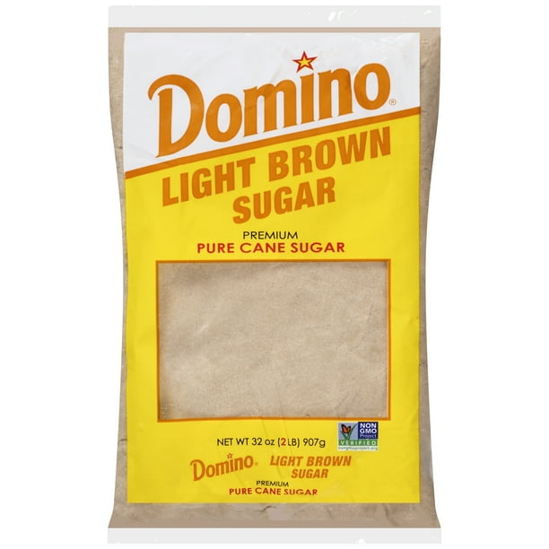 Domino Premium Pure Cane Light Brown Sugar, 2 lb