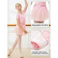 thumbnail image 3 of Stelle Ballet Short Sleeve Leotard with Separate Elastic Pull-On Dance Skirt&Tights Ballet Dancewear Outfit Dress for Ballerina Girls/Kids,Ballet Pink,4T, 3 of 8