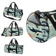 thumbnail image 3 of Whale Soccer Bag and Gym Bags - 17.7 Inches Swim Bag with Interior Zipper Pocket for Large Capacity Luggage Bag, 3 of 6
