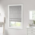 thumbnail image 4 of Madison Park Galen Basketweave Room Darkening Cordless Roman Shade Single Window Panel in Grey, 39"x64", 4 of 5