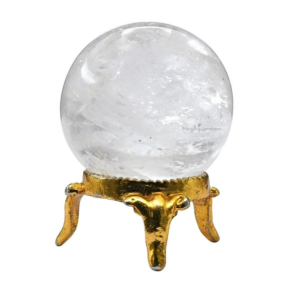 Clear Quartz Crystal Ball Sphere 1.5" Inches