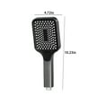 thumbnail image 3 of pstuiky High Pressure Handheld Showerhead 4 Spray Modes Abs Plastic for Hard Water & Low Pressure Systems 10.24 Inch Handheld Shower for Home & Gym Bathroom, 3 of 6