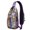 Halloween Cute Icons-1, variant on Sling Backpack,Halloween Cute Ghosts with Boo Crossbody Bag with Water Bottle Holder,Waterproof Sling Bag for Men/Women with Chest Phone Holder for Hiking,Travel