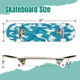 thumbnail image 2 of 31'' Complete Skateboard 7 Layer Canadian Maple Double Kick Deck Skateboards waves japanese style Skate Board for Beginner Adult Gifts, 2 of 5