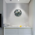 thumbnail image 5 of Yayeee Wall Clock Battery Operated 9.5" Silent Quartz Non-Ticking for Living Room Decor, Octopus Starfish Pattern, 5 of 8