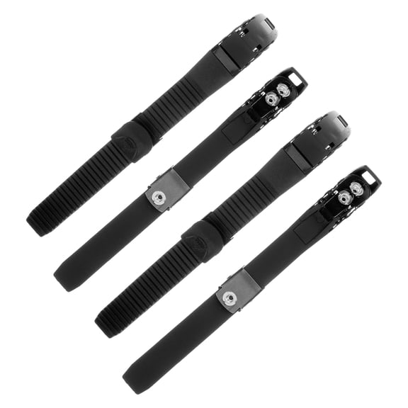 LOLIPPYY 4pcs Adjustable Roller Skate Belt Buckle Strap with Quick Fit Black