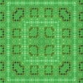 thumbnail image 1 of Ahgly Company Machine Washable Indoor Square Transitional Neon Green Area Rugs, 7' Square, 1 of 7