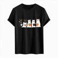 thumbnail image 6 of TOWED22 Halloween Short Sleeve T-Shirts for Men Fashion Summer Print Tops Round Neck Breathable Tees Plus Size(H149-Black,M), 6 of 6